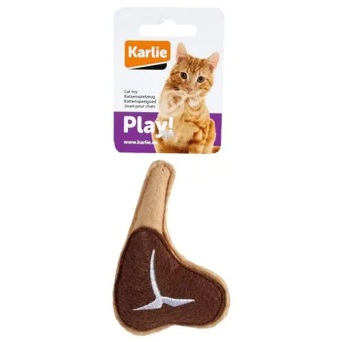 Karlie Flamingo Katzenspielzeug Food Textil T-Bone Erdbeere Neue Kollektion