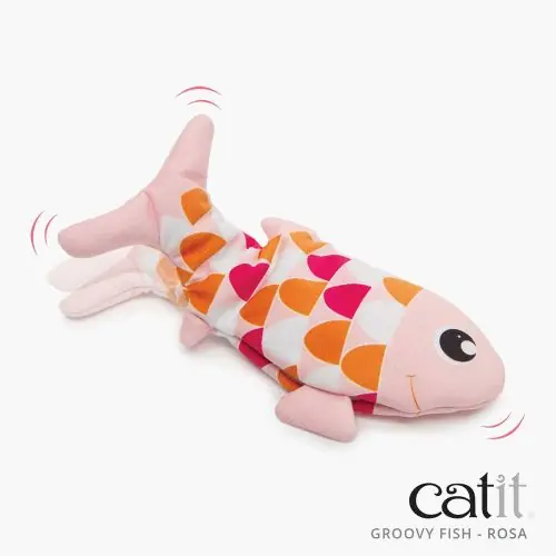 Catit Groovy Fish - bewegungsaktivierter Fisch Pink Blau Jetzt Bestellen