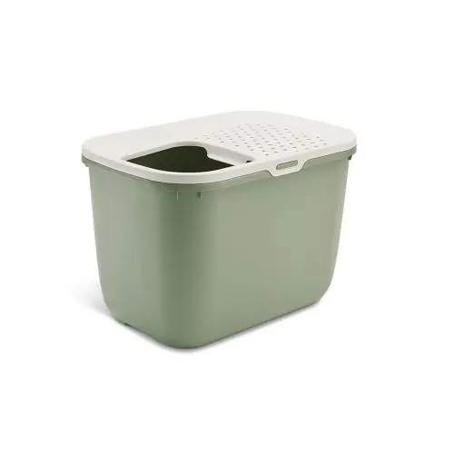 Nur Heute Savic Katzentoilette Hop In weiß/grün weiß/grau