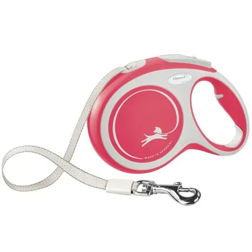 FLEXI Rollleine New COMFORT Gurt - 8m, bis 50kg rot blau Online Kaufen