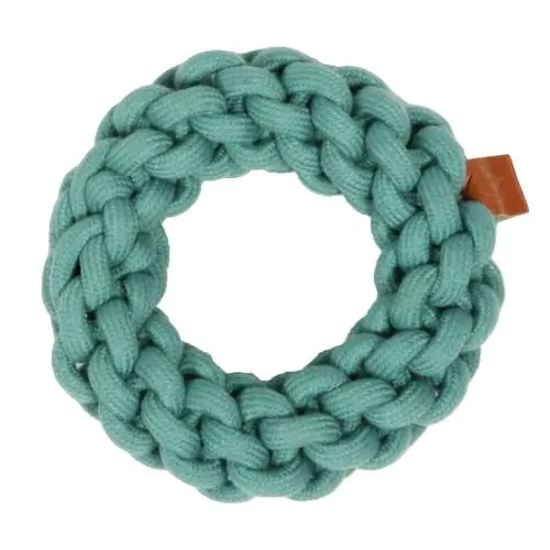 D&D Baumwollring Ben - blau 19 x 19 x 5cm 13 x 13 x 4.5cm Begrenztes Angebot