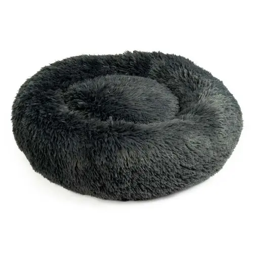 Duvoplus Donutbett Snug - dunkelgrau M - 65x65x15cm S - 50x50x13cm Neu