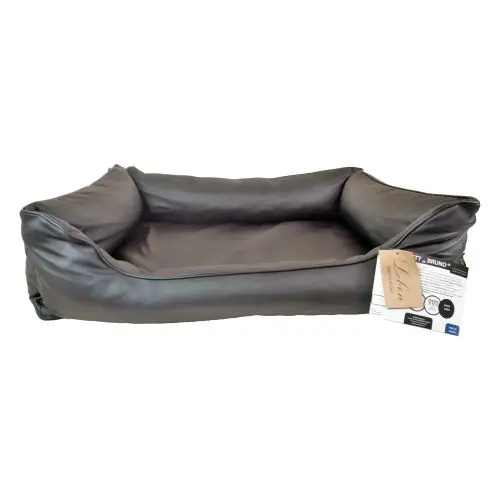 Lebon Hundebett Bruno - Schwarz 100x75cm 80x60cm Rabatt
