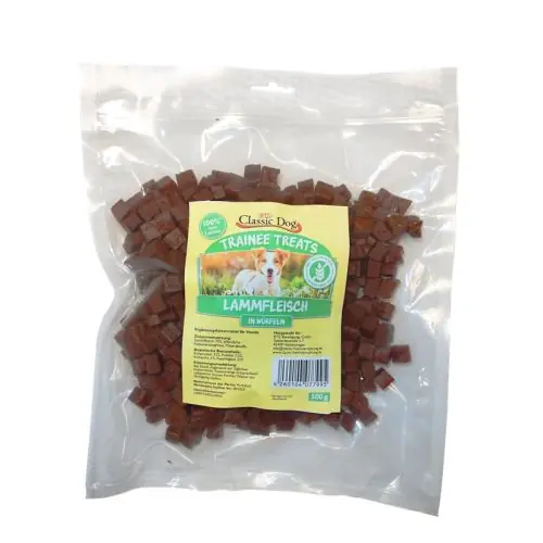 Classic Dog Trainee Treats Lammfleischwürfel 500 g 250 g Neu