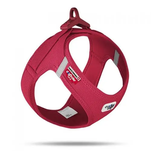 Curli Clasp Vest Geschirr Air-Mesh - rot 3XS 3XS Ausverkauf