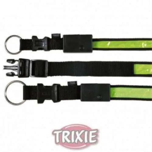 Trixie Flash + Reflect Halsband - Schwarz-Gelb 40 - 55 cm 40 - 55 cm Saisonangebot