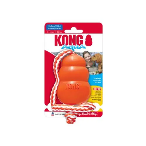 Beliebt KONG Aqua schwimmfähig mit Wurftau Größe: L Größe M