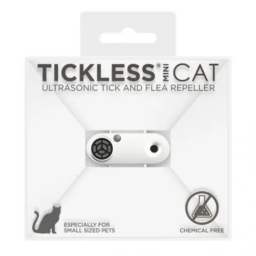 TickLess Cat MINI Pet Ultraschallgerät Weiss Weiss Neue Kollektion