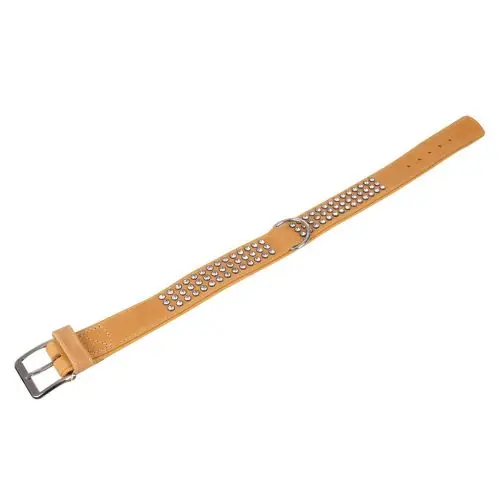 Karlie Buffalo Strass-Halsband - Hellbraun 3-reihig, 65cm/40mm 1-reihig. 24cm/10mm Schnäppchen
