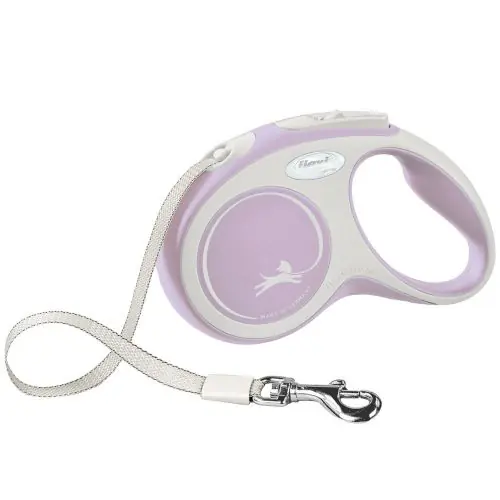 FLEXI Rollleine New COMFORT Gurt - 5m, bis 15kg rosa blau Neu Im Sortiment