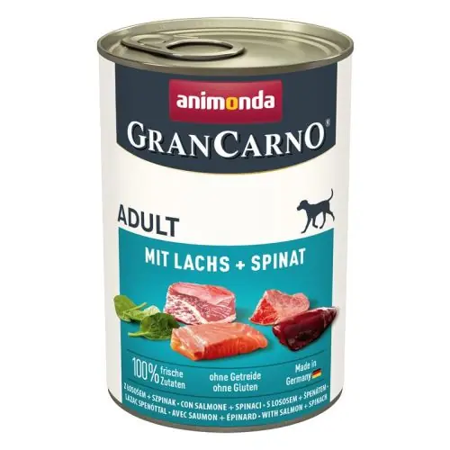 Animonda GranCarno Adult mit Lachs & Spinat 400g 400g Super-Preis