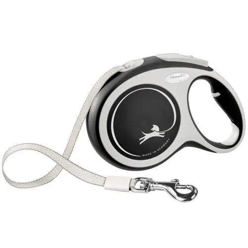 FLEXI Rollleine New COMFORT Gurt - 8m, bis 50kg schwarz blau Jetzt Kaufen
