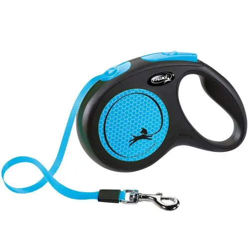 Jetzt Kaufen Flexi New Classic Neon Gurt-Roll-Leine M / Blau S / Gelb