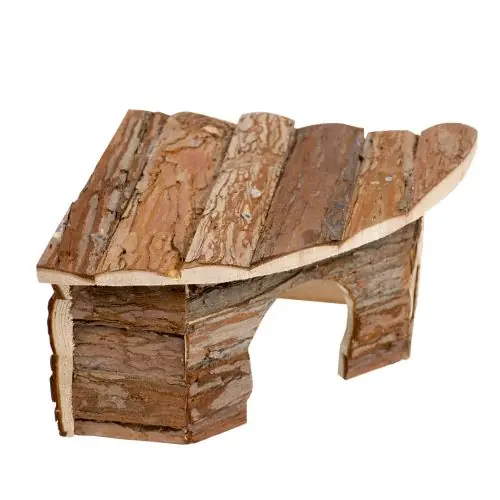 Duvoplus Eck-Kleintierhaus mit Rinde 22 x 22 x 13cm 22 x 22 x 13cm Ausverkauf