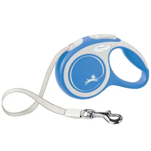 Heißes Angebot FLEXI Rollleine New COMFORT Gurt - 3m, bis 12kg blau blau