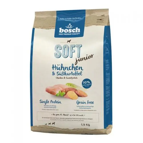 Ausverkauf Bosch Soft Junior Hühnchen & Süßkartoffel 2,5 kg 1 kg