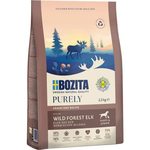 Preisknaller Bozita Purely Puppy & Junior mit Elch 2,5 kg 2.5 kg