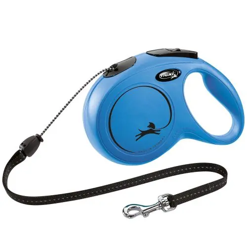Direktkauf FLEXI Rollleine New CLASSIC Seil - 8m, bis 20kg Blau Schwarz
