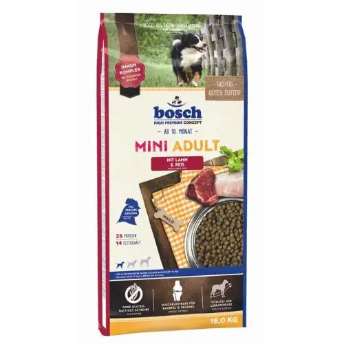 Must-Have Bosch Mini Adult Lamm & Reis 15 Kg 1 Kg