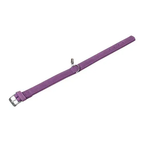 Karlie Halsband Buffalo aus Kalbsleder - Lila 45 cm/22 mm 24 cm/10 mm Schneller Versand