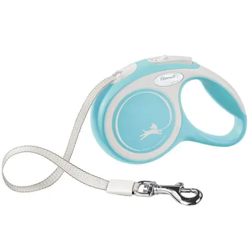 Preisknaller FLEXI Rollleine New COMFORT Gurt - 3m, bis 12kg hellblau blau