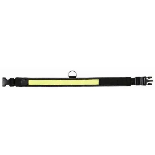 Trixie Flash + Reflect Halsband - Schwarz-Gelb L-XL: 55-70cm L-XL 55-70cm Letzte Chance