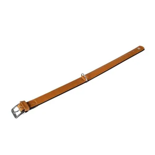 Jetzt Bestellen Karlie Halsband Elegance Kalbsleder - Cognac/Schwarz 50cm / 30mm 50cm / 30mm