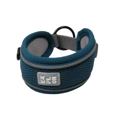 Duvoplus EXPLOR Ultimate Fit Control Halsband Classic - petrol blue XL - 52-61cm XS - 30-33cm Abverkauf