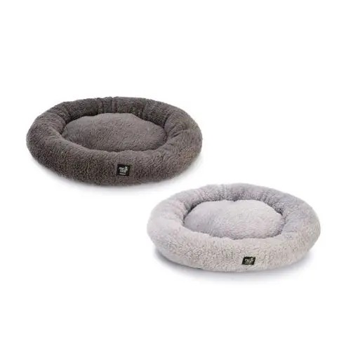 Beeztees Minus One rundes Katzenliegebett Quinty Hellgrau Hellgrau Ausverkauf