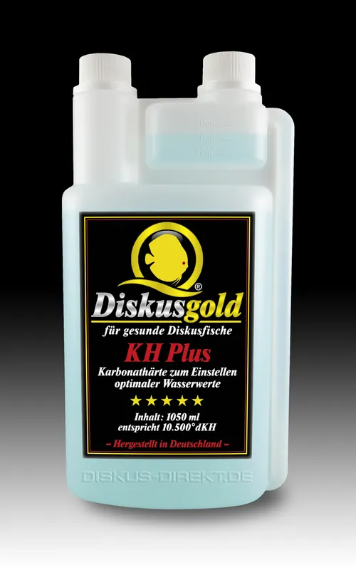 1.050 ml Diskusgold KH Plus, entsprechen 10.500° dKH Geprüft