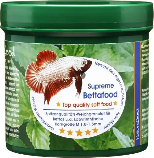 Naturefood Supreme Bettafood - Softgranulat - Spezialfutter für Kampffische, 110g Versand Am Gleichen Tag
