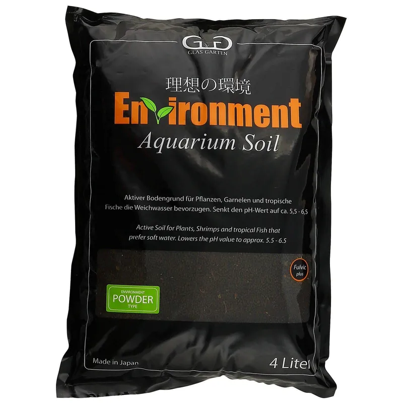 GlasGarten Environment Aquarium Soil Powder 4 Liter Schneller Versand
