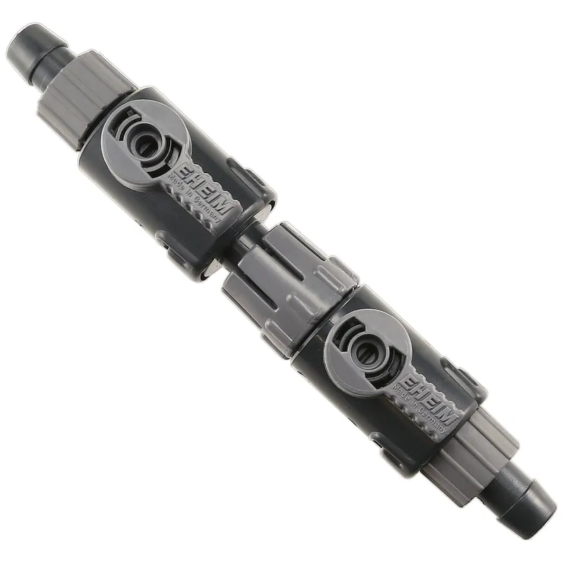 EHEIM Doppelabsperrhahn mit Schnelltrennkupplung 10 mm (9/12 mm) Markenware