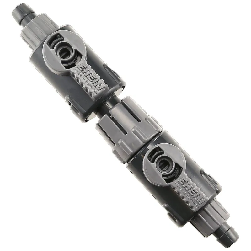 EHEIM Doppelabsperrhahn mit Schnelltrennkupplung 10 mm (9/12 mm) Sonderangebot