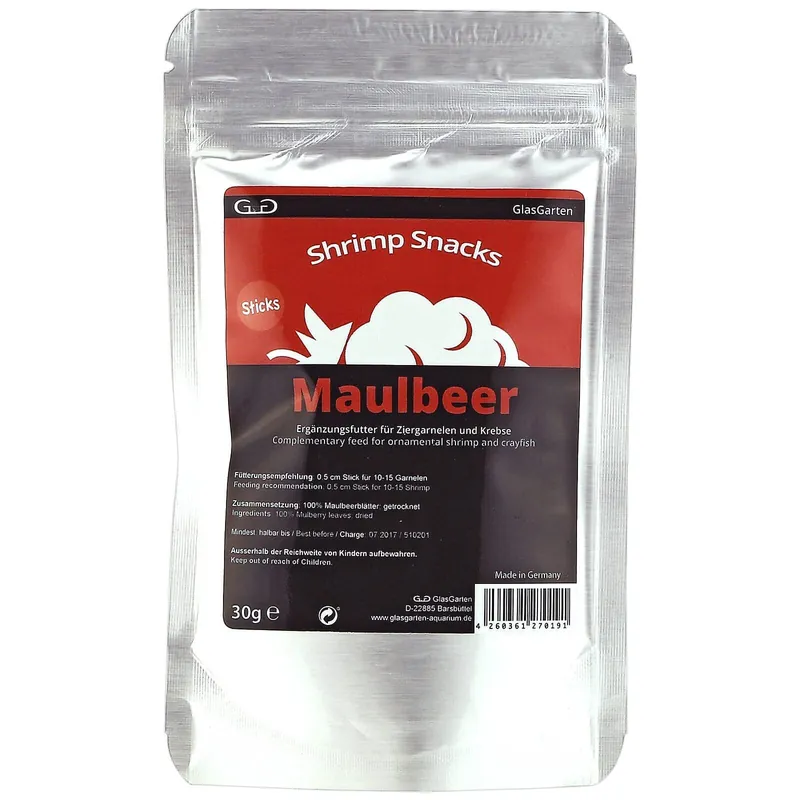 GlasGarten Shrimp Snacks Maulbeer Angebot