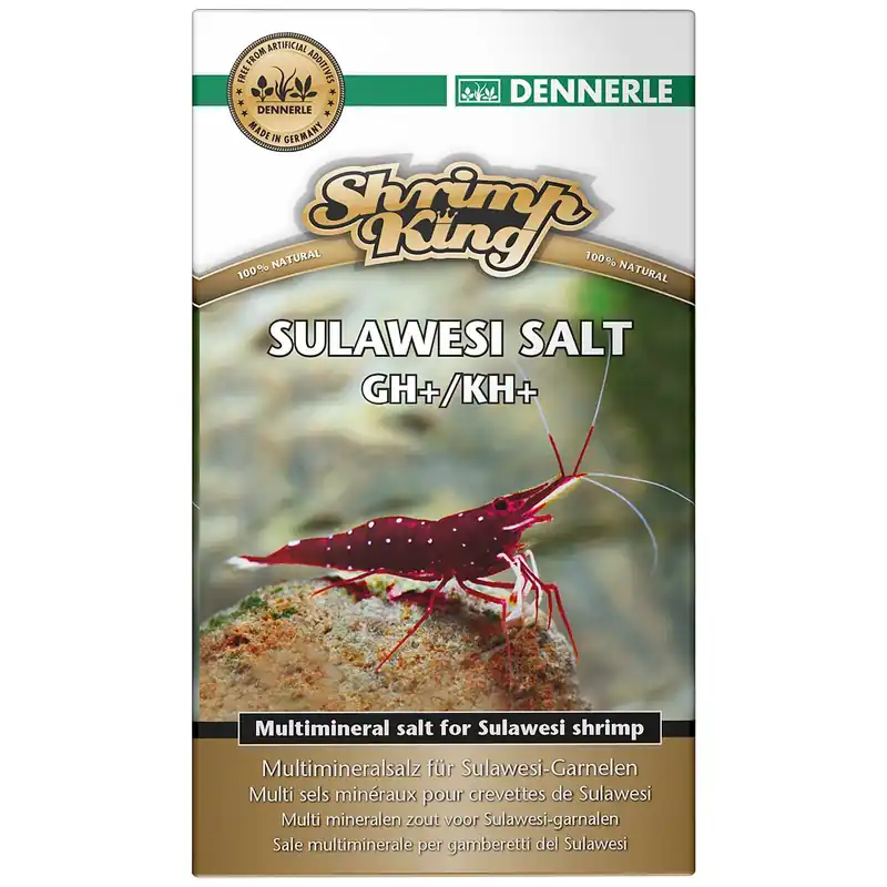 Neuheit Dennerle Shrimp King Sulawesi Salt GH+/KH+ 200 g