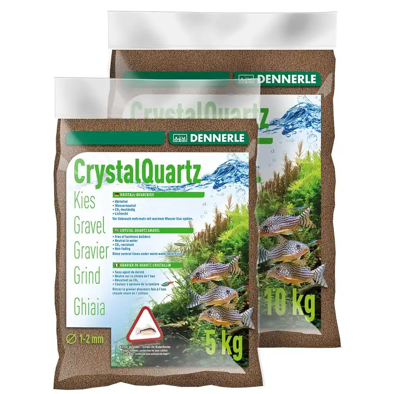 Knallerangebot Dennerle Kristall-Quarzkies dunkelbraun 5 kg