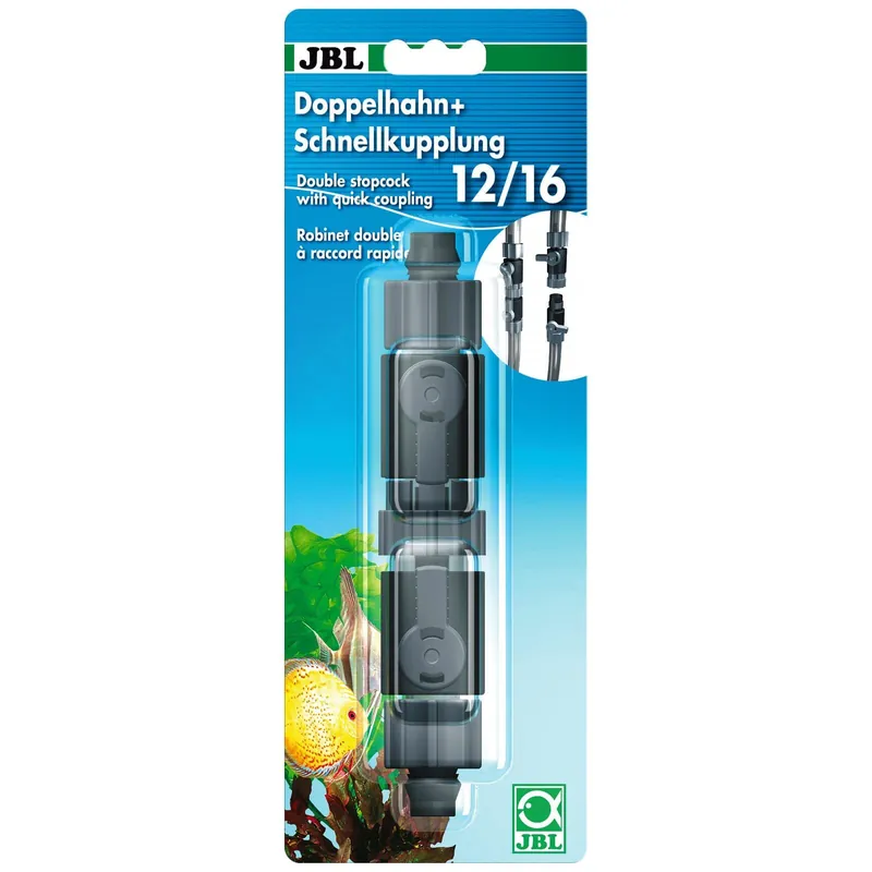 Begrenztes Angebot JBL Doppelhahn + Schnellkupplung 13 mm (12/16 mm)