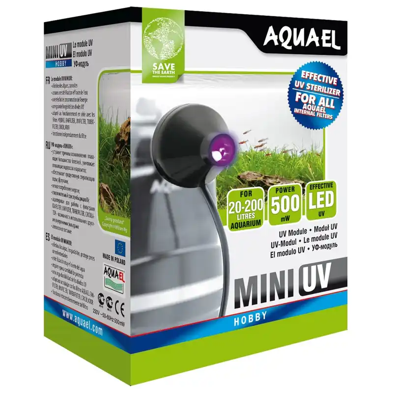Aquael UV Sterilisationsleuchte Mini Schneller Versand