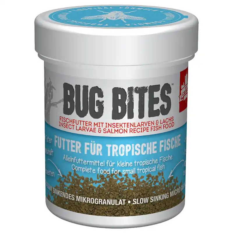 Mega-Angebot Fluval Bug Bites Tropische Fische Mikrogranulat 45 g