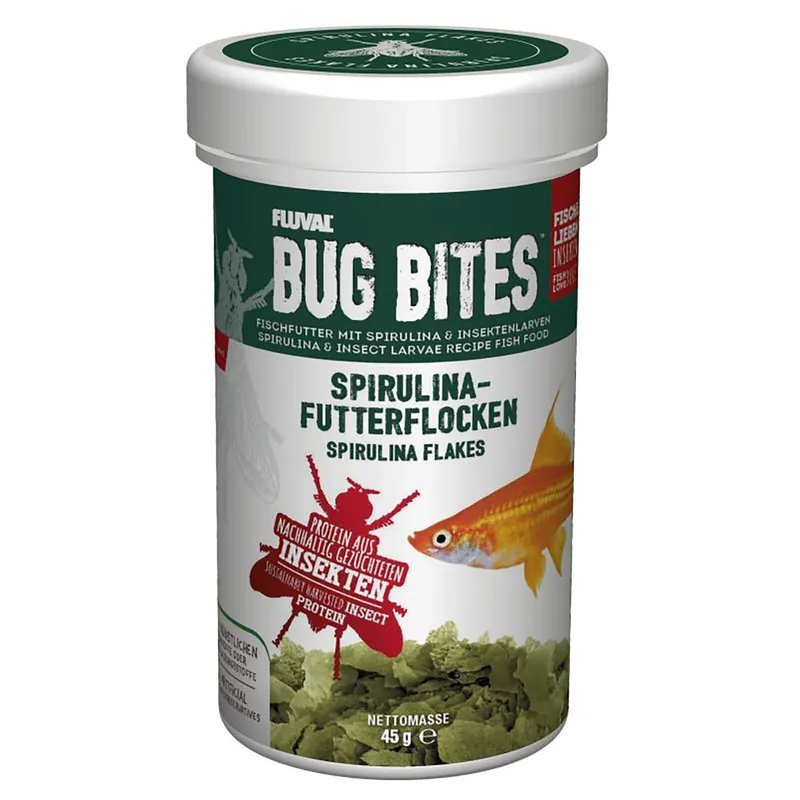 Fluval Bug Bites Spirulina-Futterflocken 18 g Wochenendangebot
