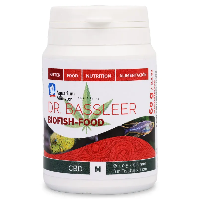 Neue Ware Aquarium Münster Dr. Bassleer Biofish Food BF CBD M 60 g