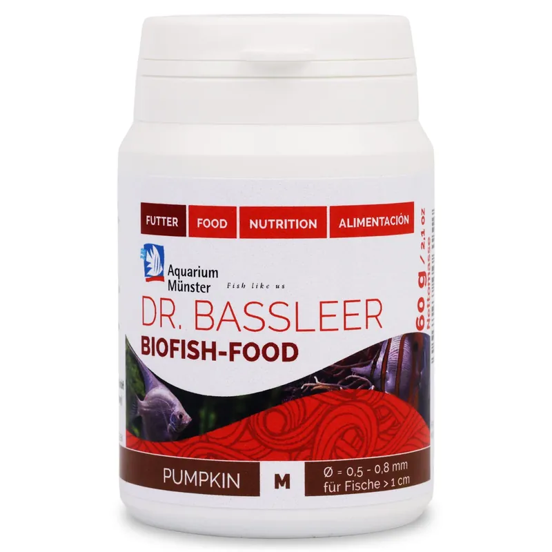 Echt Aquarium Münster Dr. Bassleer Biofish Food BF Pumpkin M 60 g