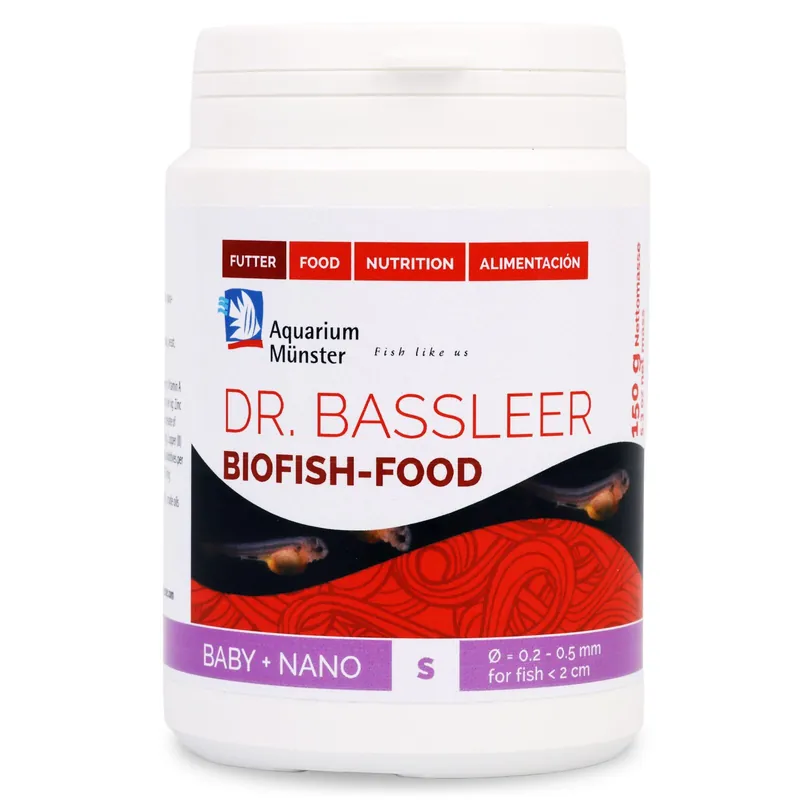 Echt Aquarium Münster Dr. Bassleer Biofish Food BF Baby + Nano S 60 g