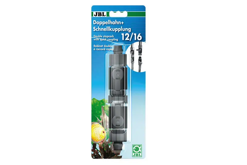 JBL Doppelhahn mit Schnellkupplung 12/16 mm Heißes Angebot
