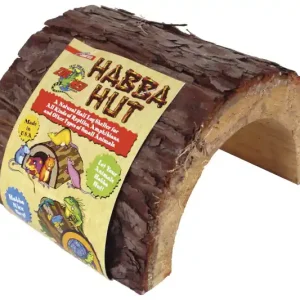 Neue Kollektion Zoomed Habba Hut (natural wood product) LG, große Terrarien-Holzhöhle
