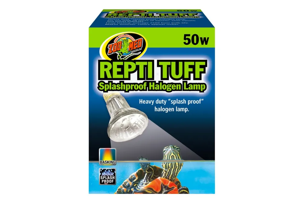 Rabatt Zoomed Repti Tuff Splashproof Halogen Lamp, Wärmelampe, 50 W