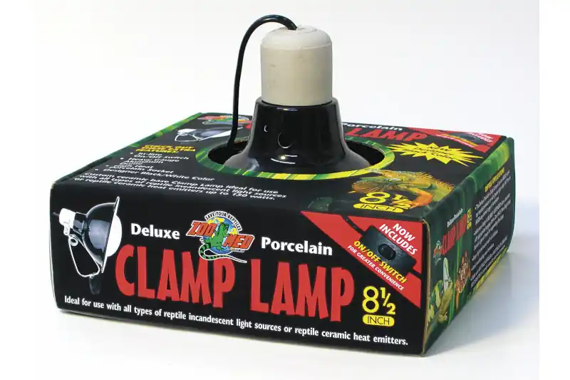 Zoomed Deluxe Porcelain Clamp Lamp (max. 150 W), Klemmlampe, 22 cm Neu