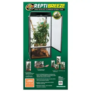 Sofort Bestellen Zoomed ReptiBreeze Alum Screen Cage, Terrarium, 46x46x92 cm