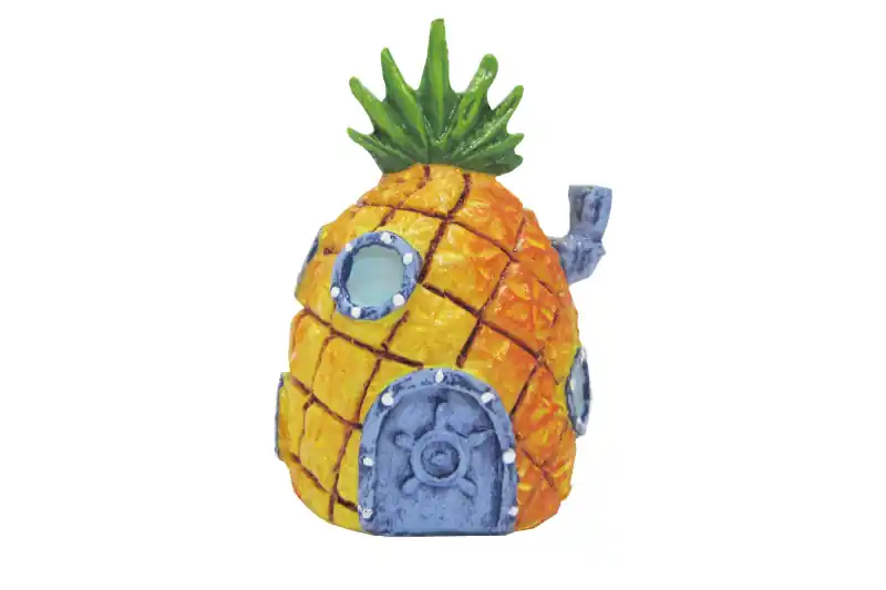 Penn-Plax Mini Ananas Haus, SpongeBob-Deko, 5 cm Echt